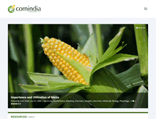 Tablet Screenshot of cornindia.com